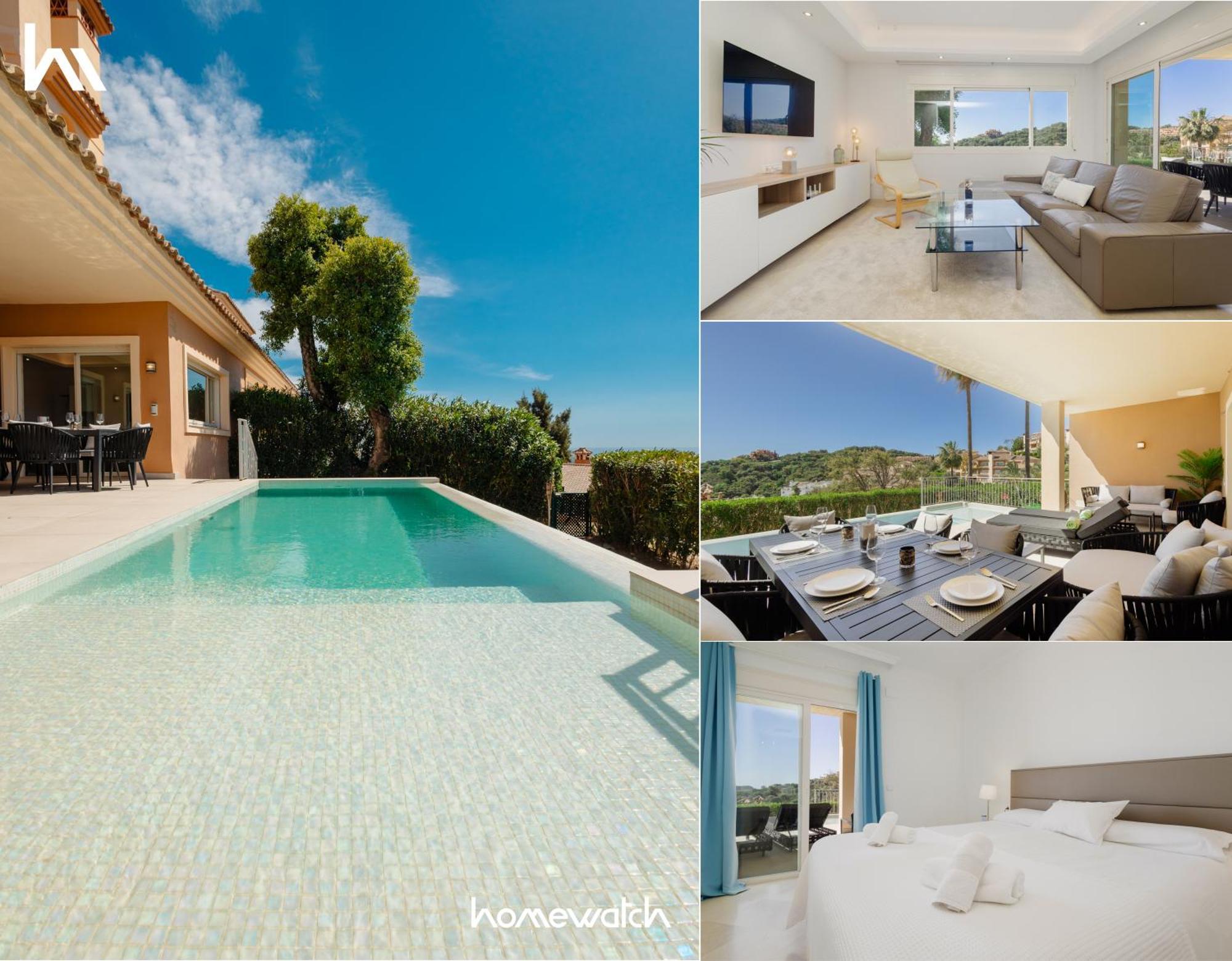 Private Heatable Infinity Pool With Sea Views In La Mairena, Marbella Апартаменты
